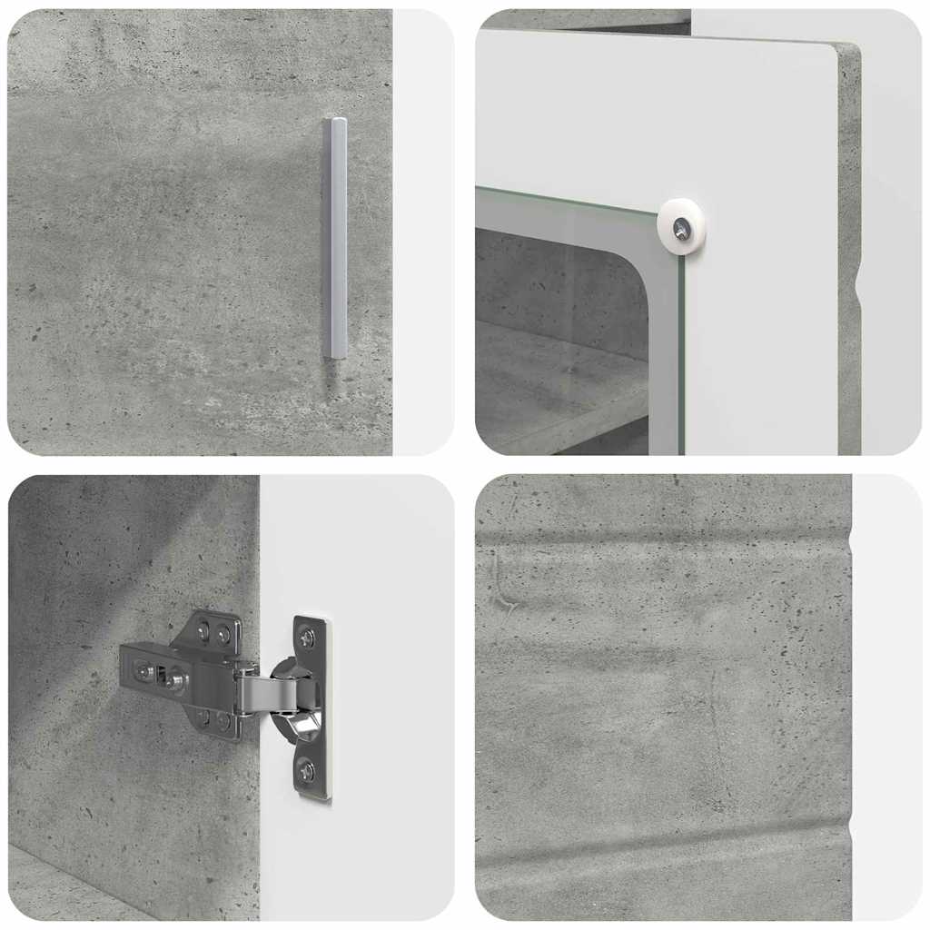 Sideboard Concrete grey 55.5 x 29 x 100 cm Engineered wood